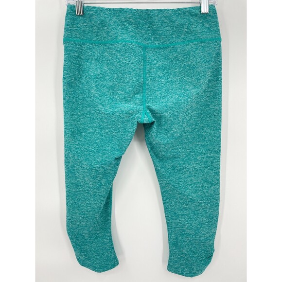 THE NORTH FACE Cropped Ruched Green Blue Leggings Size M - Picture 5 of 8